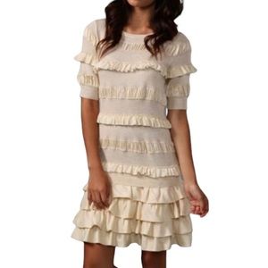 Marc by Marc Jacobs Cashmere and Silk Ruffled Dress